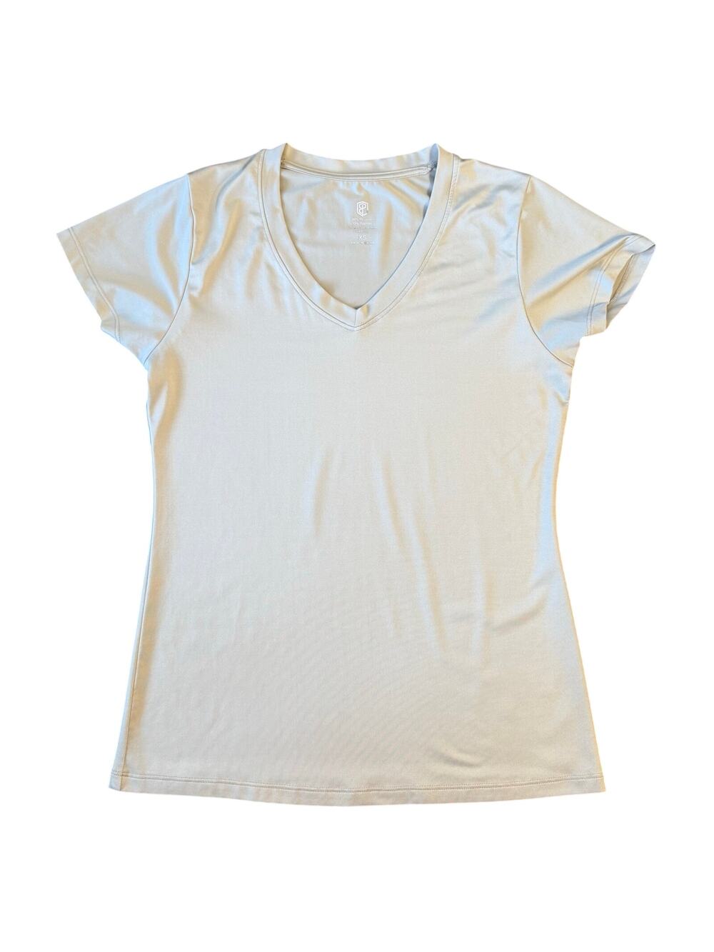 Born Primitive Short Athleisure Short Sleeve V Neck CrossFit Oatmeal Women’s XS
